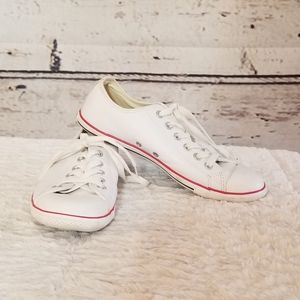 Converse All Star Oxford White Leather Sne…